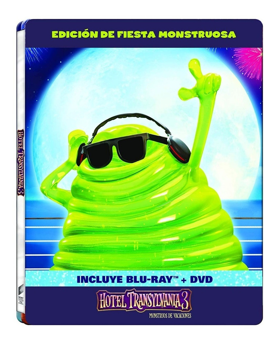 Foto 2 pulgar | Hotel Transylvania 3 Tres Steelbook Pelicula Blu Ray  Dvd