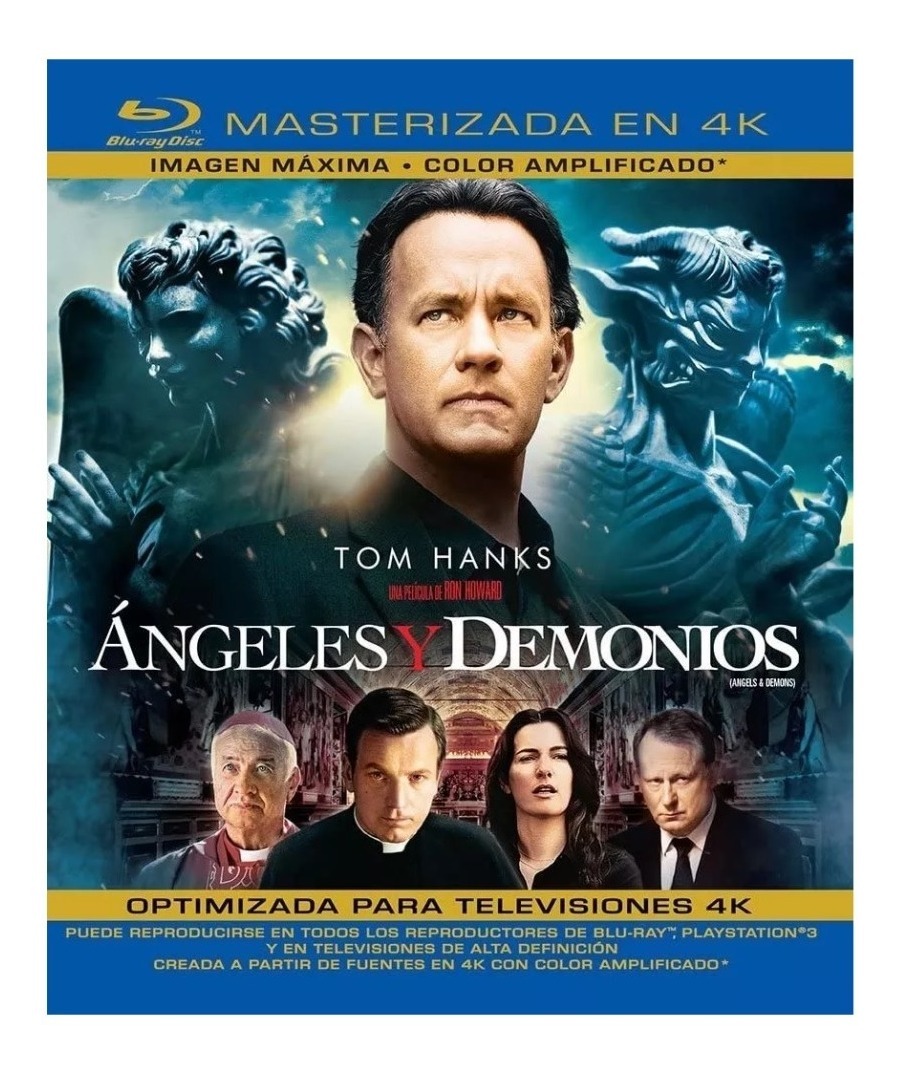 Foto 2 pulgar | Angeles Y Demonios Tom Hanks Pelicula Blu Ray 4k