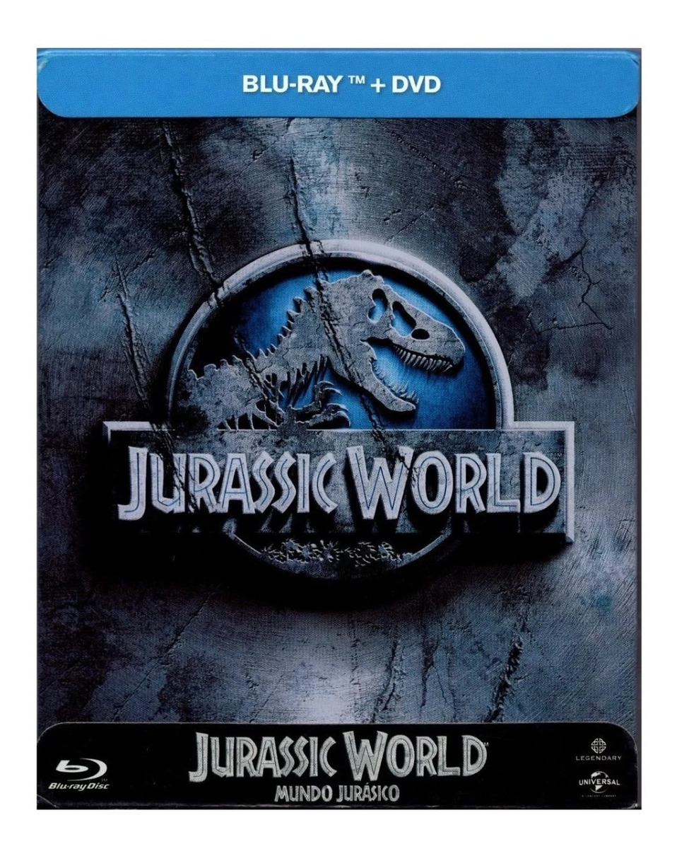 Foto 2 pulgar | Jurassic World Mundo Jurasico Steelbook Pelicula Blu Ray