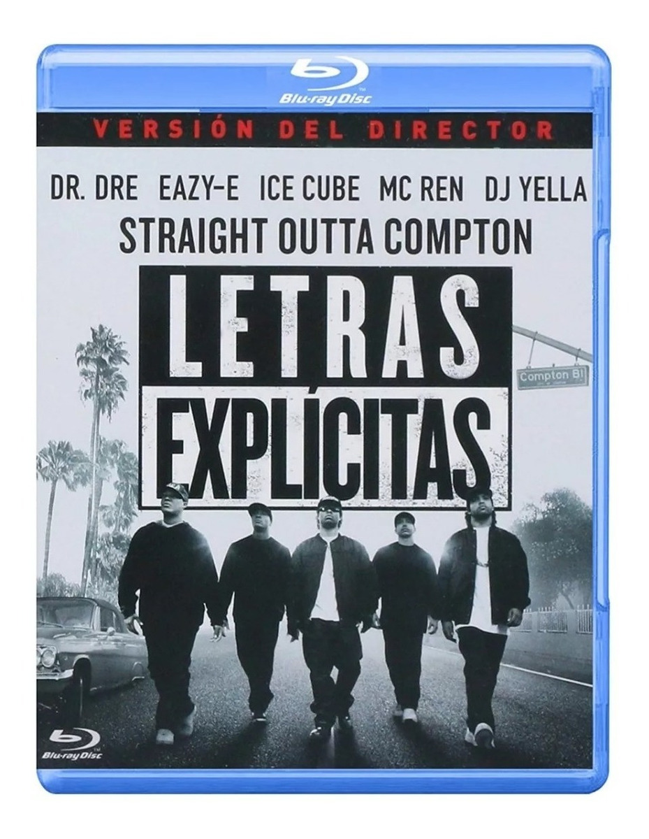 Foto 2 pulgar | Letras Explicitas Straight Outta Compton Pelicula Blu Ray