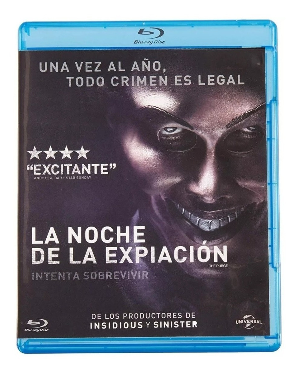 Foto 2 pulgar | La Noche De La Expiacion The Purge Pelicula Blu Ray