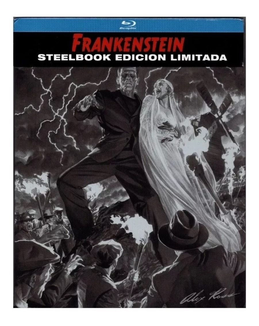 Foto 2 pulgar | Frankenstein 1931 Boris Karloff Steelbook Pelicula Blu Ray