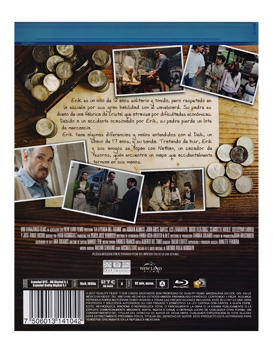 Foto 3 pulgar | La Leyenda Del Tesoro (2009) Película En Bluray
