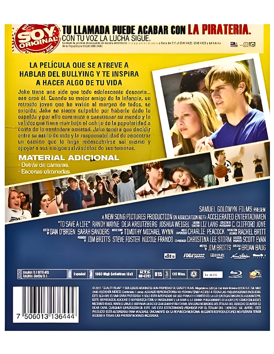 Foto 3 pulgar | Película Salvar Una Vida 2009 en Bluray