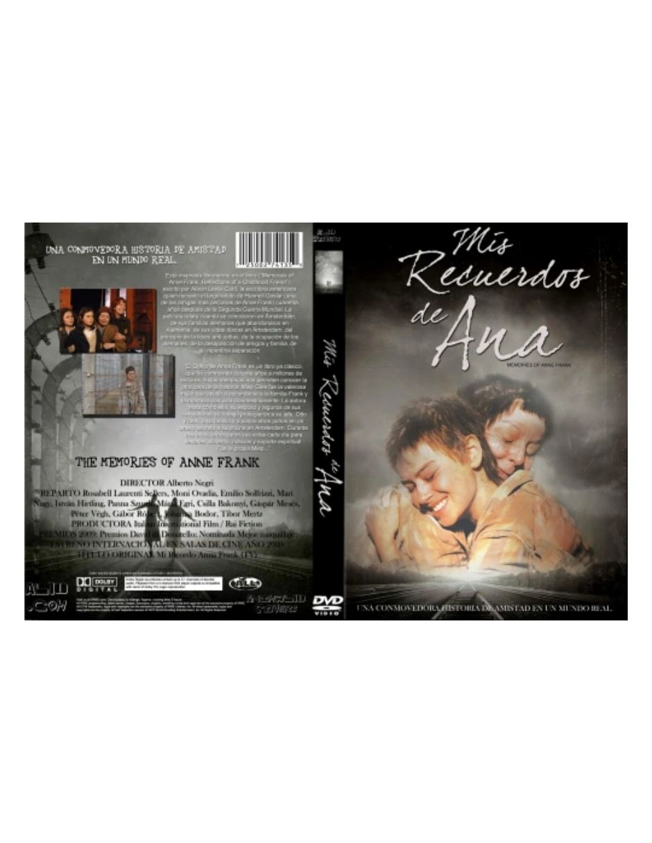 Foto 3 pulgar | Mis Recuerdos De Ana 2011 Película En Bluray