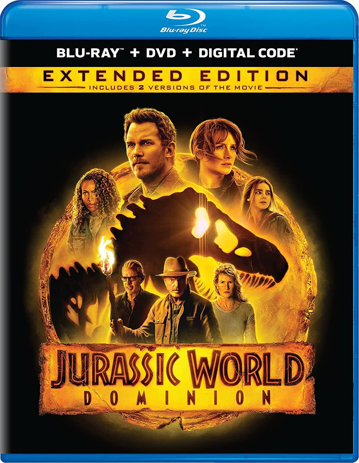 Foto 2 pulgar | Película Jurassic World Dominion Blu-ray + Dvd + Digital - Venta Internacional.