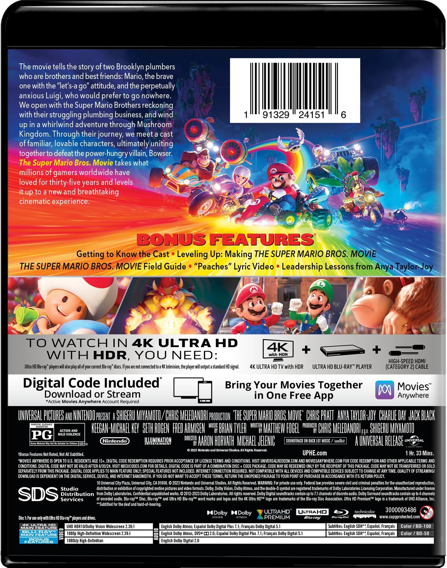 Foto 4 pulgar | Película Super Mario Bros Power Up Edition 4k Uhd + Blu-ray - Venta Internacional