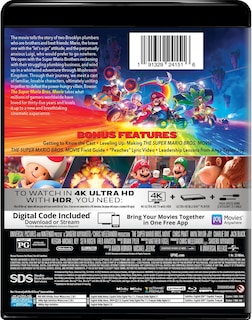 Foto 3 | Película Super Mario Bros Power Up Edition 4k Uhd + Blu-ray - Venta Internacional