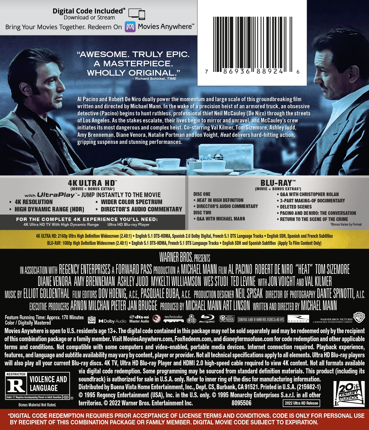Foto 3 pulgar | Blu-ray Heat - Venta Internacional.