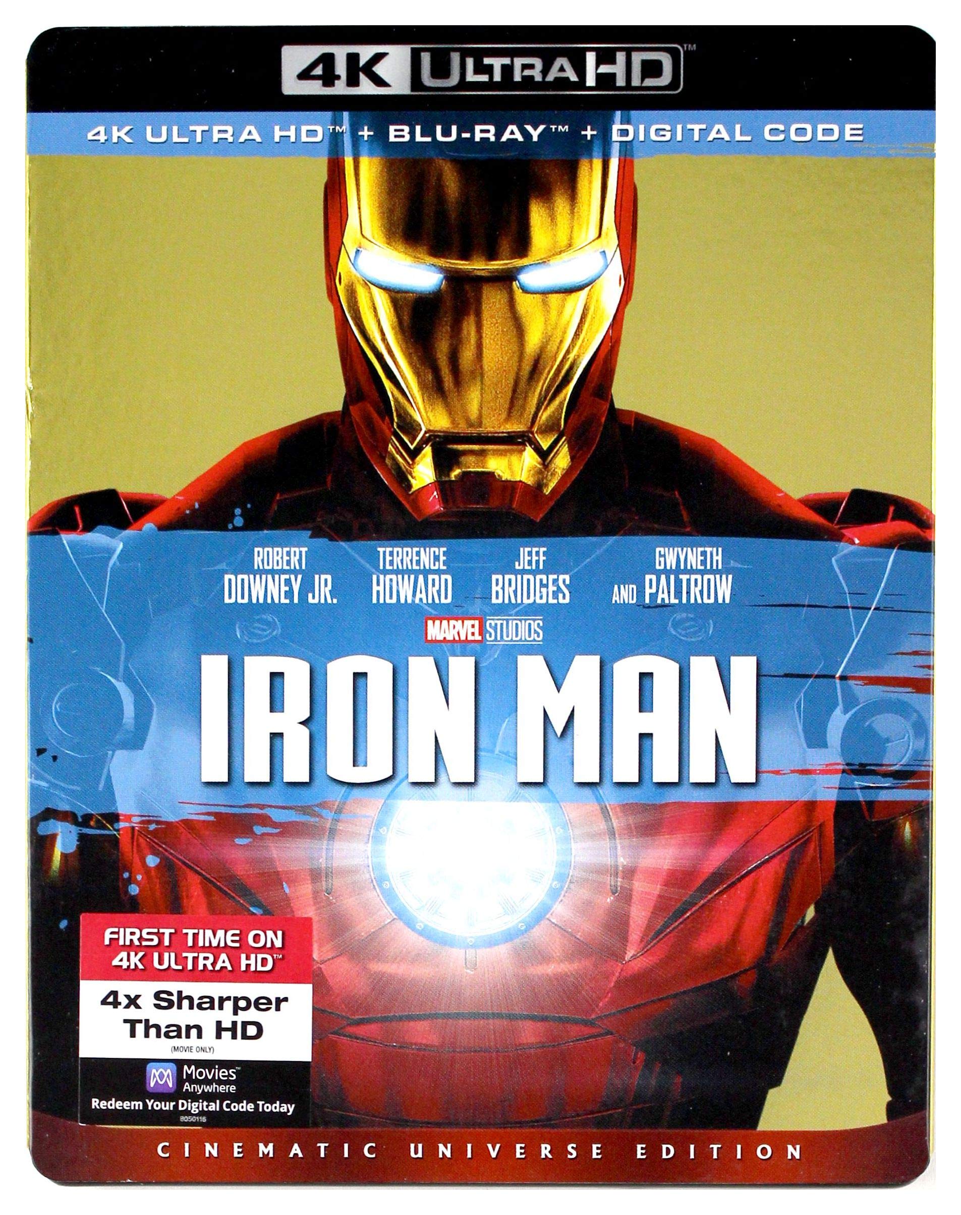 Película Iron Man De Disney [4k Uhd] Tony Stark Robert Downey Jr. - Venta Internacional.
