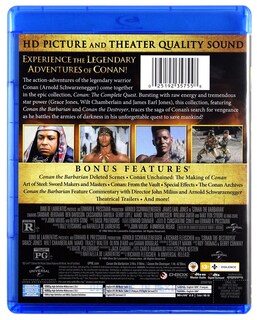 Foto 2 | Blu-ray Conan: La Misión Completa (conan El Bárbaro/conan El Destructor) - Venta Internacional.