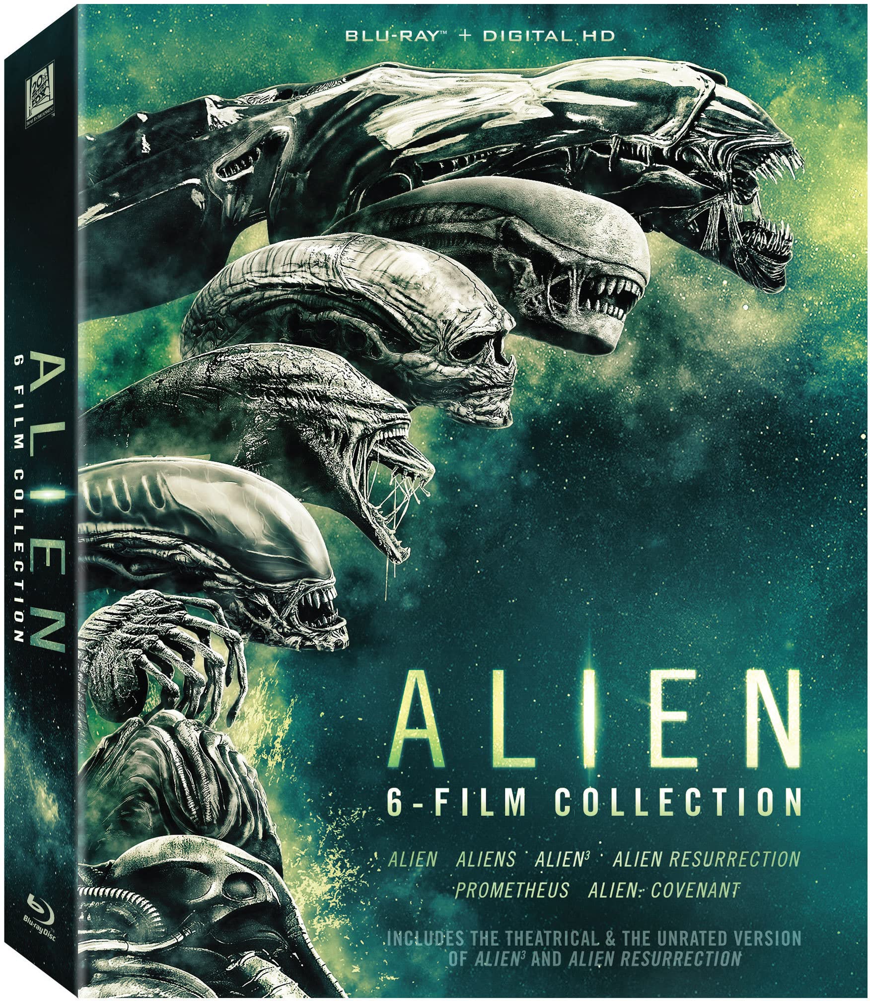 Blu-ray Disney Alien/aliens/alien Iii/alien: Resurrección/prometheus/alien: Covenant - Venta Internacional.