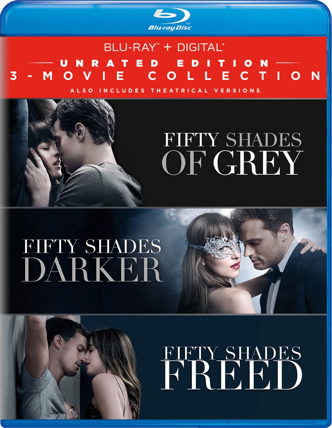 Foto 1 | Colección De 3 Películas Blu-ray Cincuenta Sombras Universal - Venta Internacional.