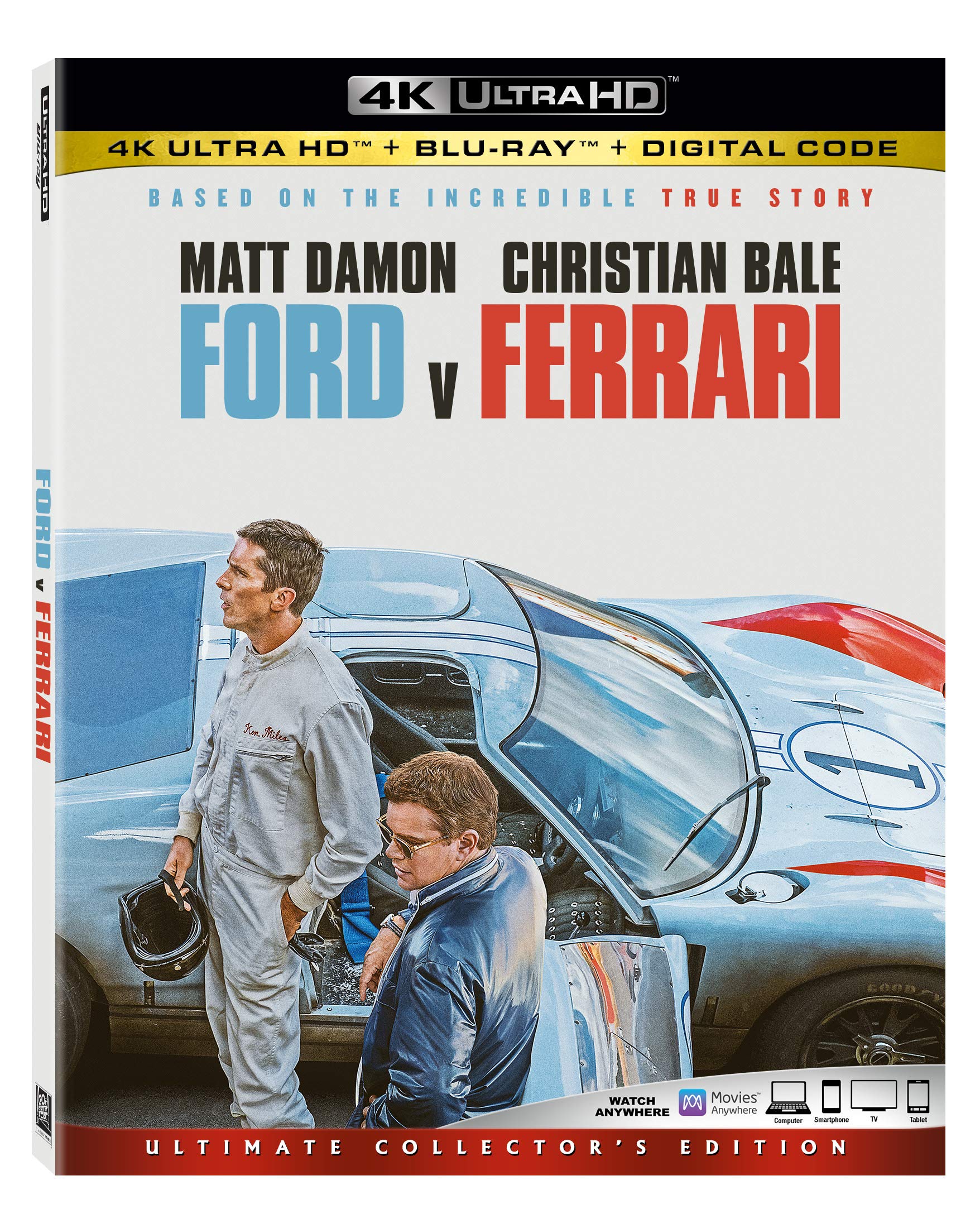 Foto 2 pulgar | Blu-ray Ford V Ferrari 4k Uhd 4k Ultra Hd [disney] - Venta Internacional.