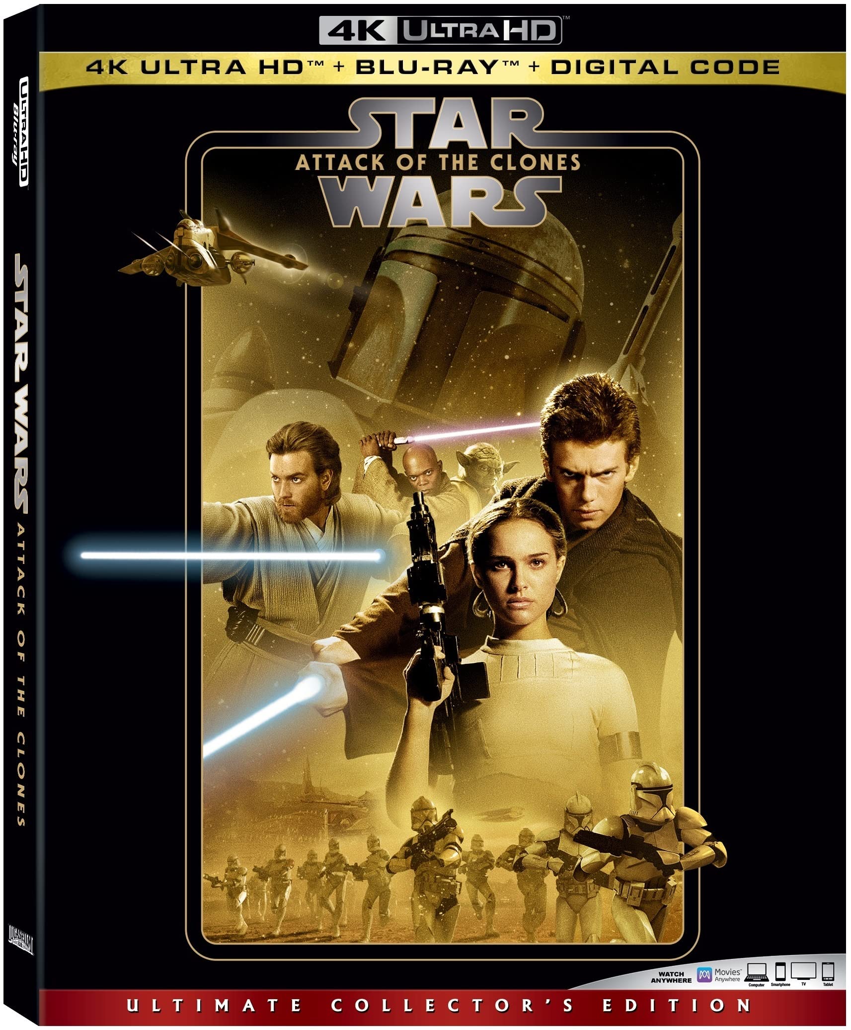 Foto 2 pulgar | Blu-ray Star Wars: Episodio Ii - El Ataque De Los Clones - Venta Internacional.