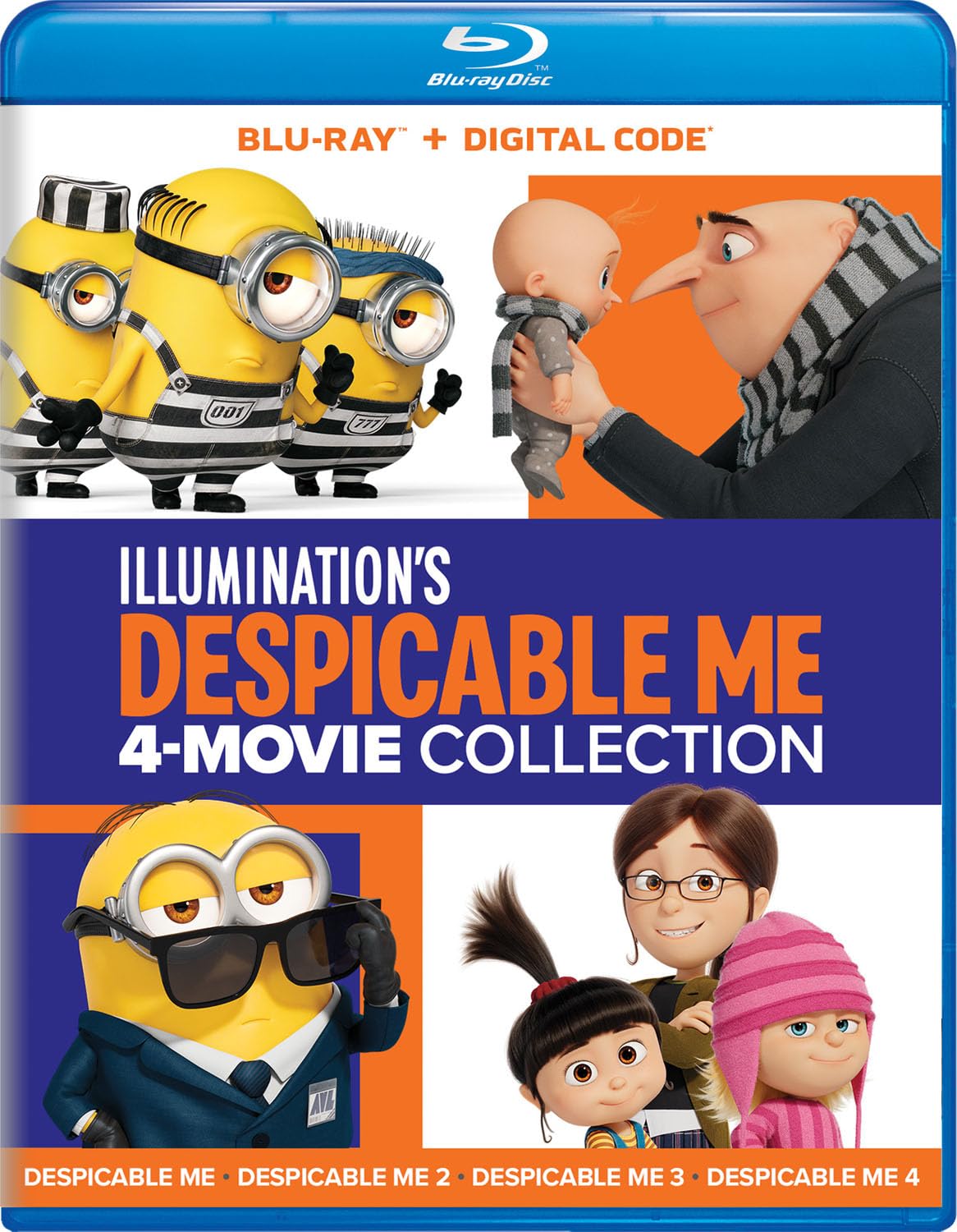 Foto 2 pulgar | Colección Blu-ray Despicable Me 4-movie Universal - Venta Internacional.