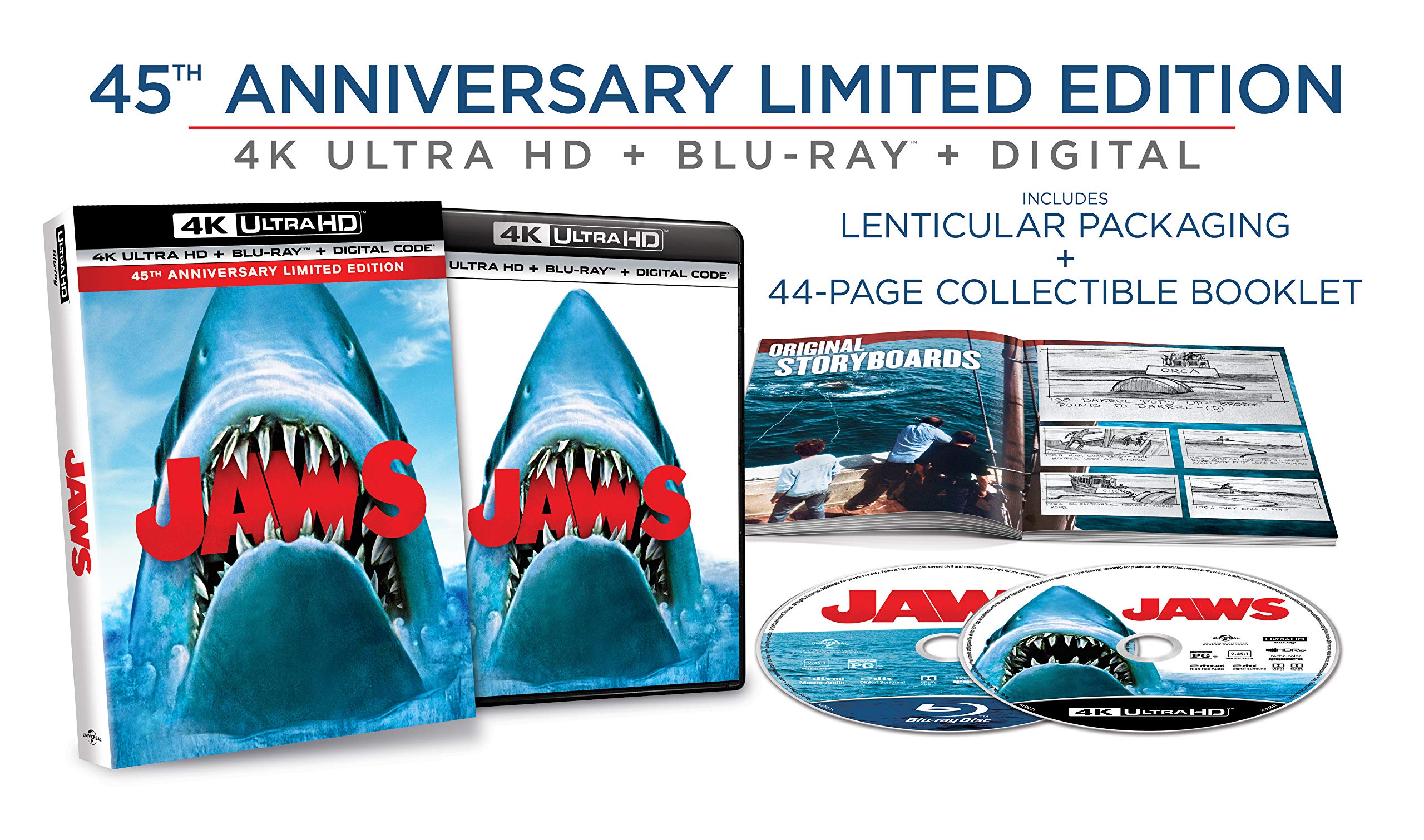 Foto 2 | Blu-ray Jaws [blu-ray] Universal - Venta Internacional.