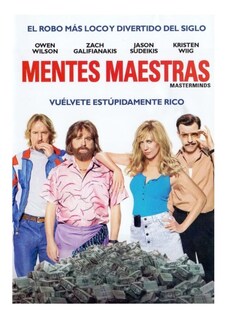 Foto 1 | Mentes Maestras Masterminds Owen Wilson Pelicula Dvd
