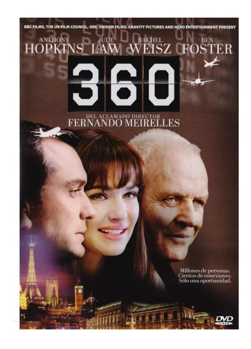 Foto 2 pulgar | 360 Anthony Hopkins Jude Law Ben Foster Pelicula Dvd