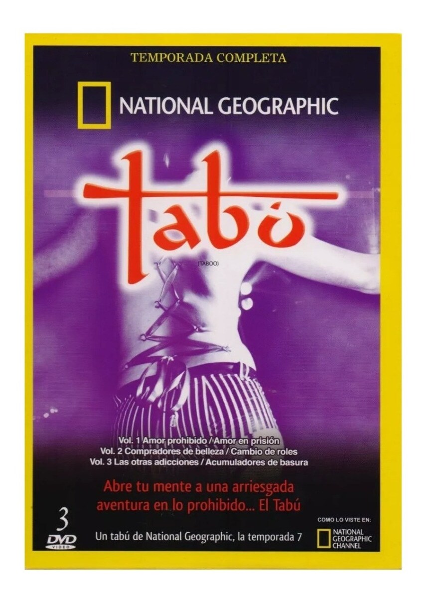 Tabu National Geographic Septima Temporada 7 Serie Dvd $299