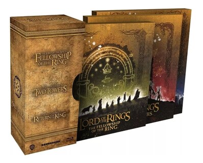 Foto 1 | Señor Anillos 1 2 3 Trilogia Steelbook Box Peliculas Blu-ra