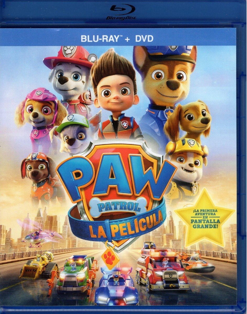 Película Blu-Ray + DVD Paramount Paw Patrol La Película 2021