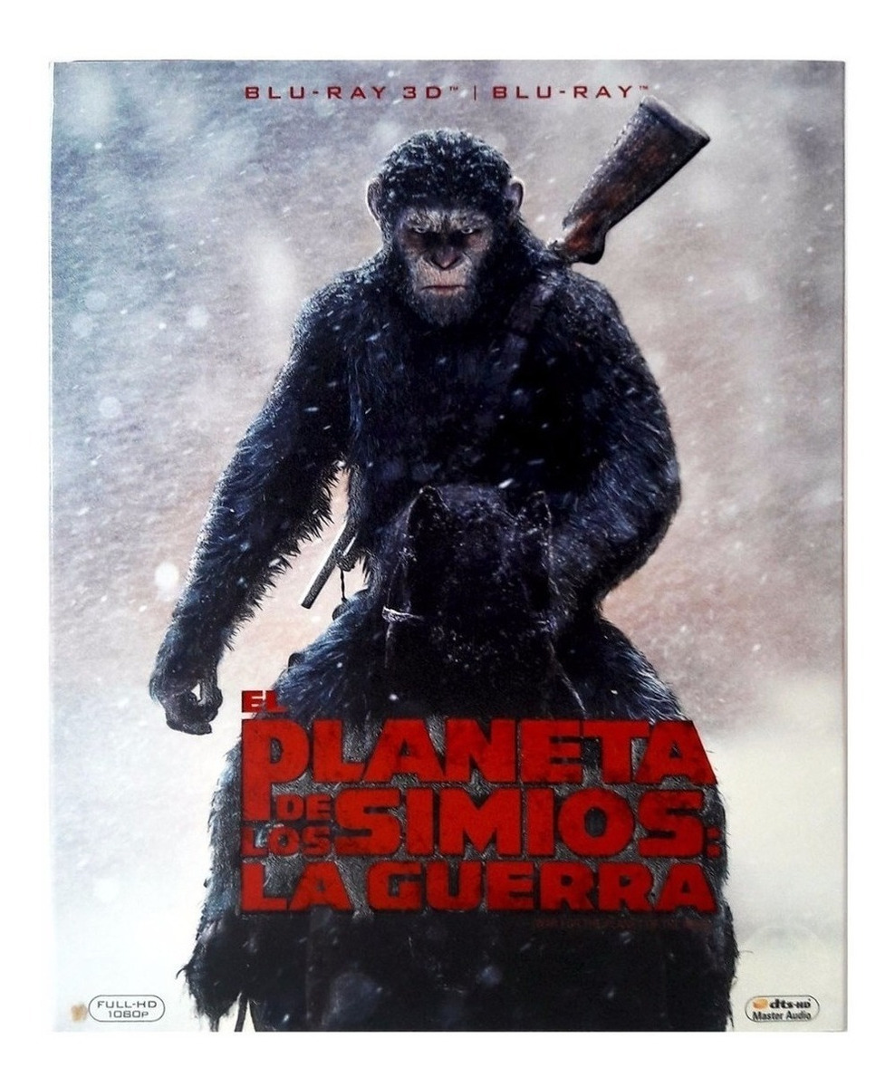 Blu-ray 3d + Blu-ray El Planeta de los Simios la Guerra War