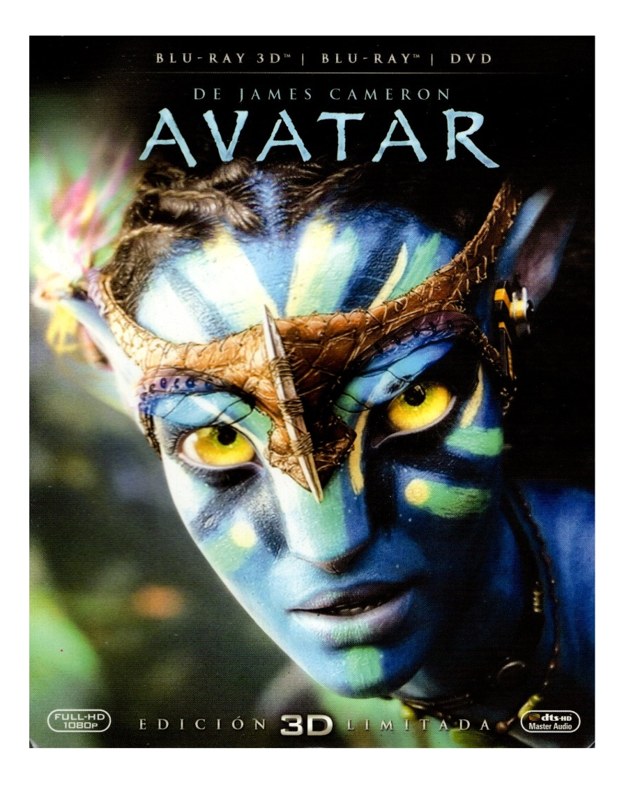 Película Blu-Ray 3D + Blu-Ray + DVD FOX Avatar James Cameron