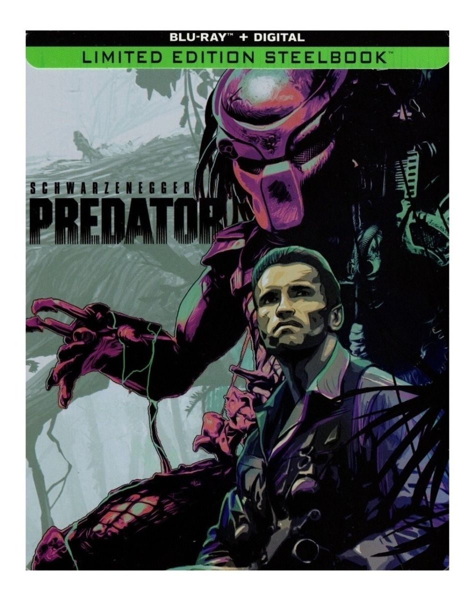 Película Blu-ray Depredador Arnol Schwarzenegger Steelbook