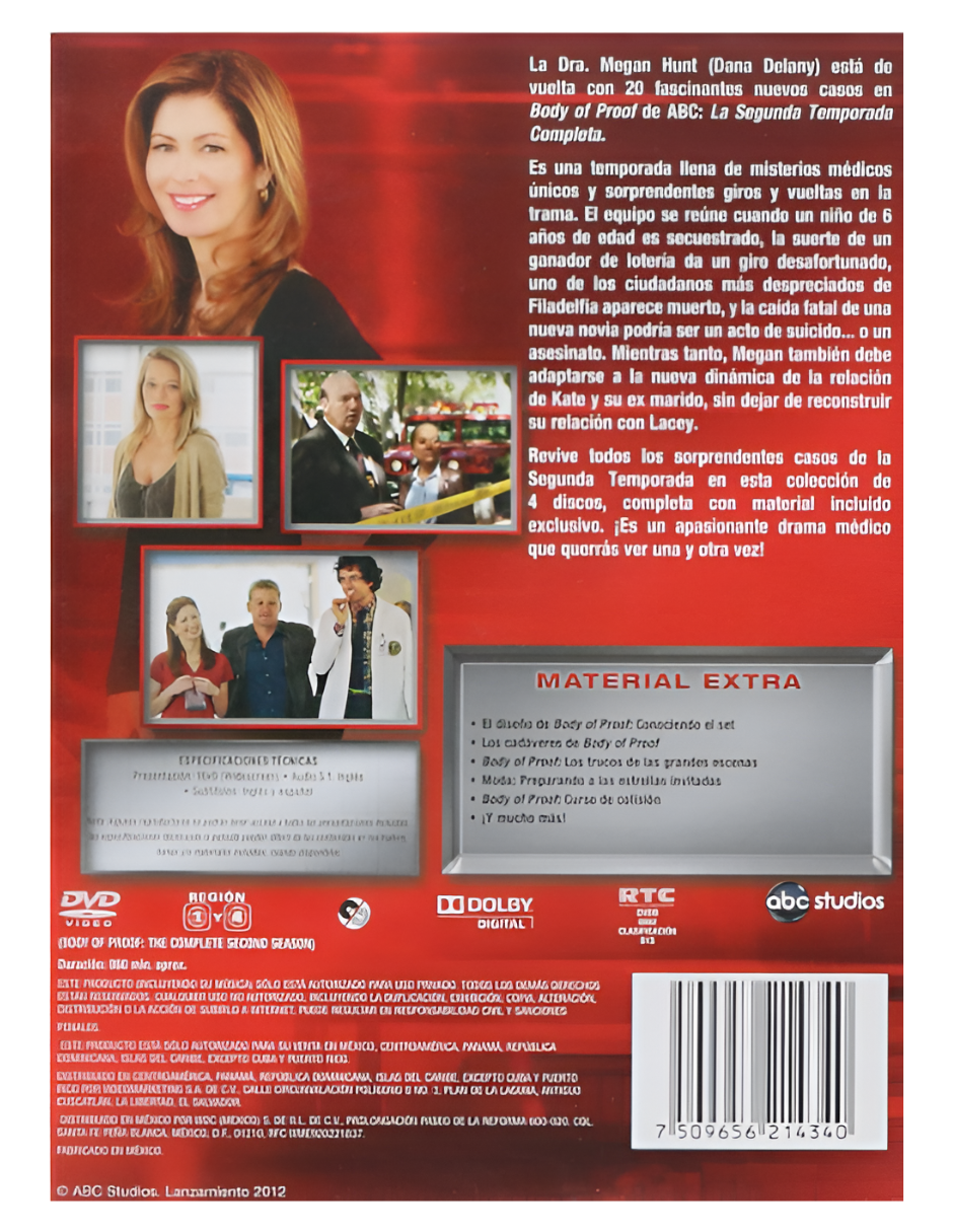 Foto 2 | Body Of Proof Temporada 4 Seríe De Televisión Dvd
