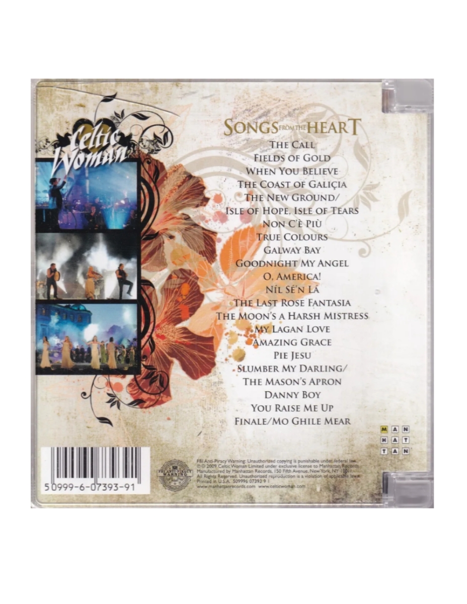 Foto 3 pulgar | Celtic Woman: Songs From The Heart Concierto En Dvd