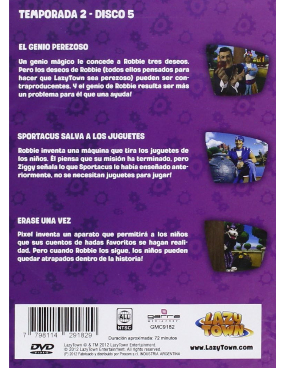 Foto 3 pulgar | El Genio De Lazy Town 2009 Serie De Televisión En Dvd
