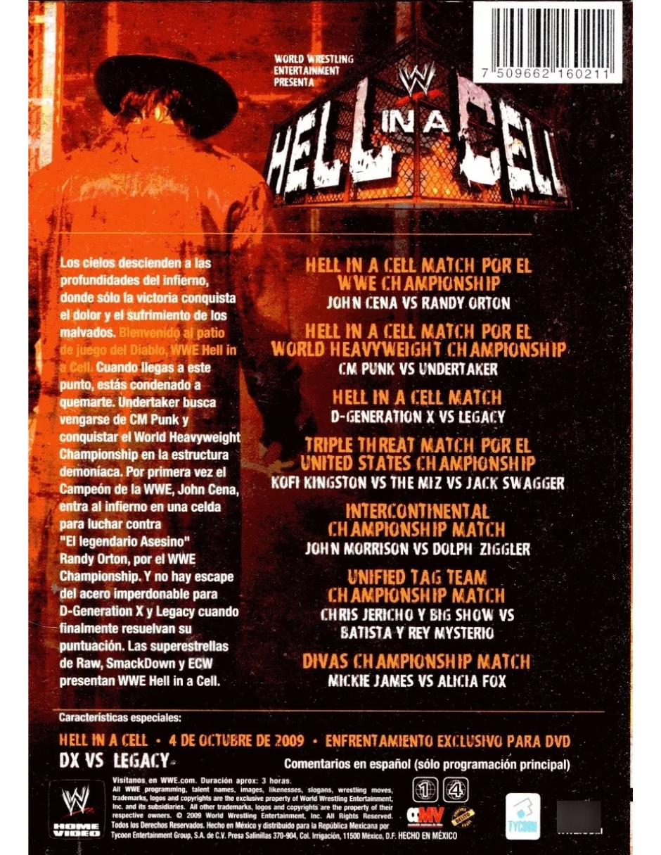 Foto 3 pulgar | DVD WWE: Hell In a Cell 2009 Evento De Lucha