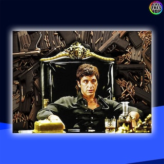 Foto 2 | Cuadro Decorativo Pvc Scarface Tony Montana Throne - Venta Internacional.