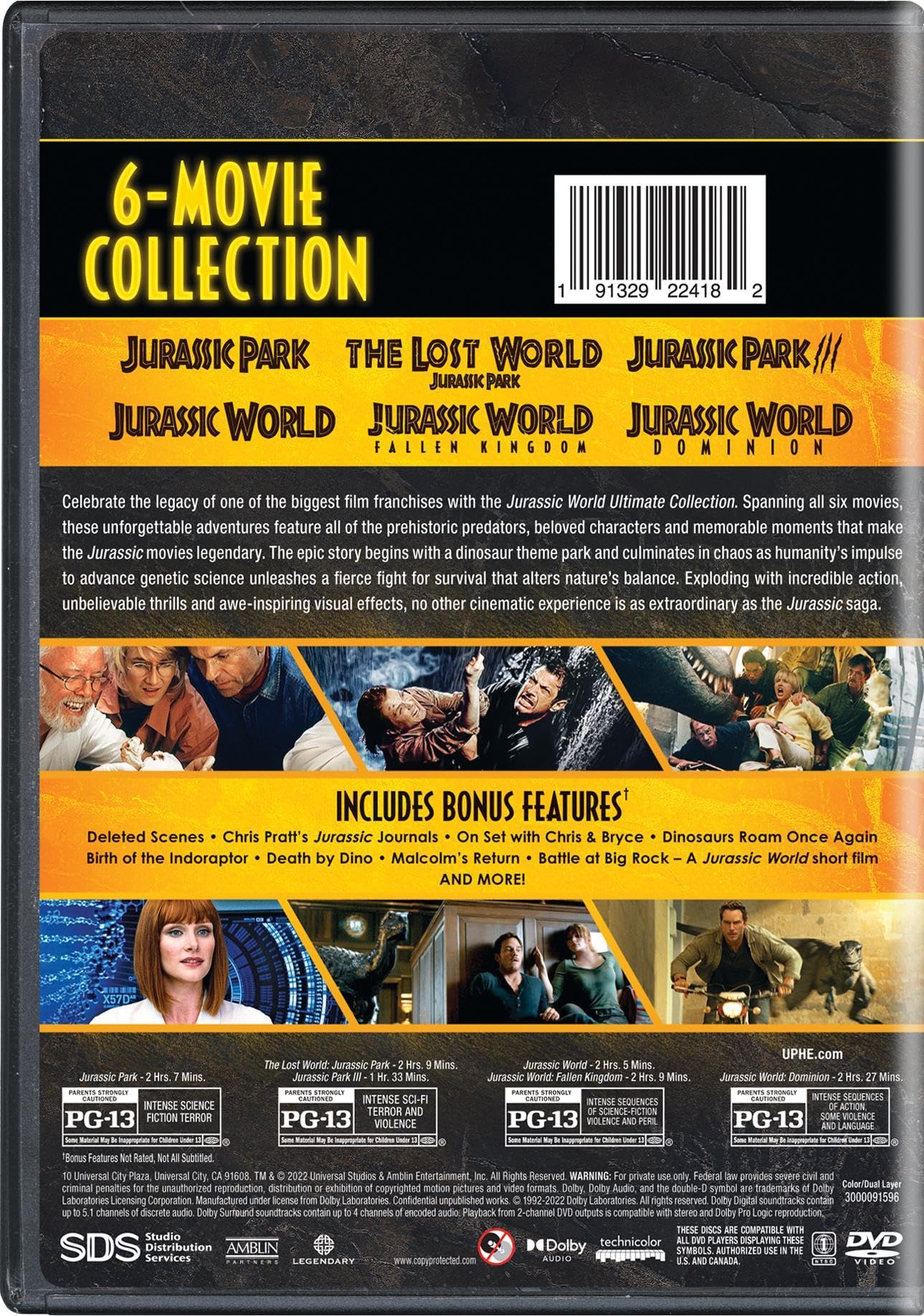 Foto 3 pulgar | Colección Definitiva Jurassic World DVD - Venta Internacional