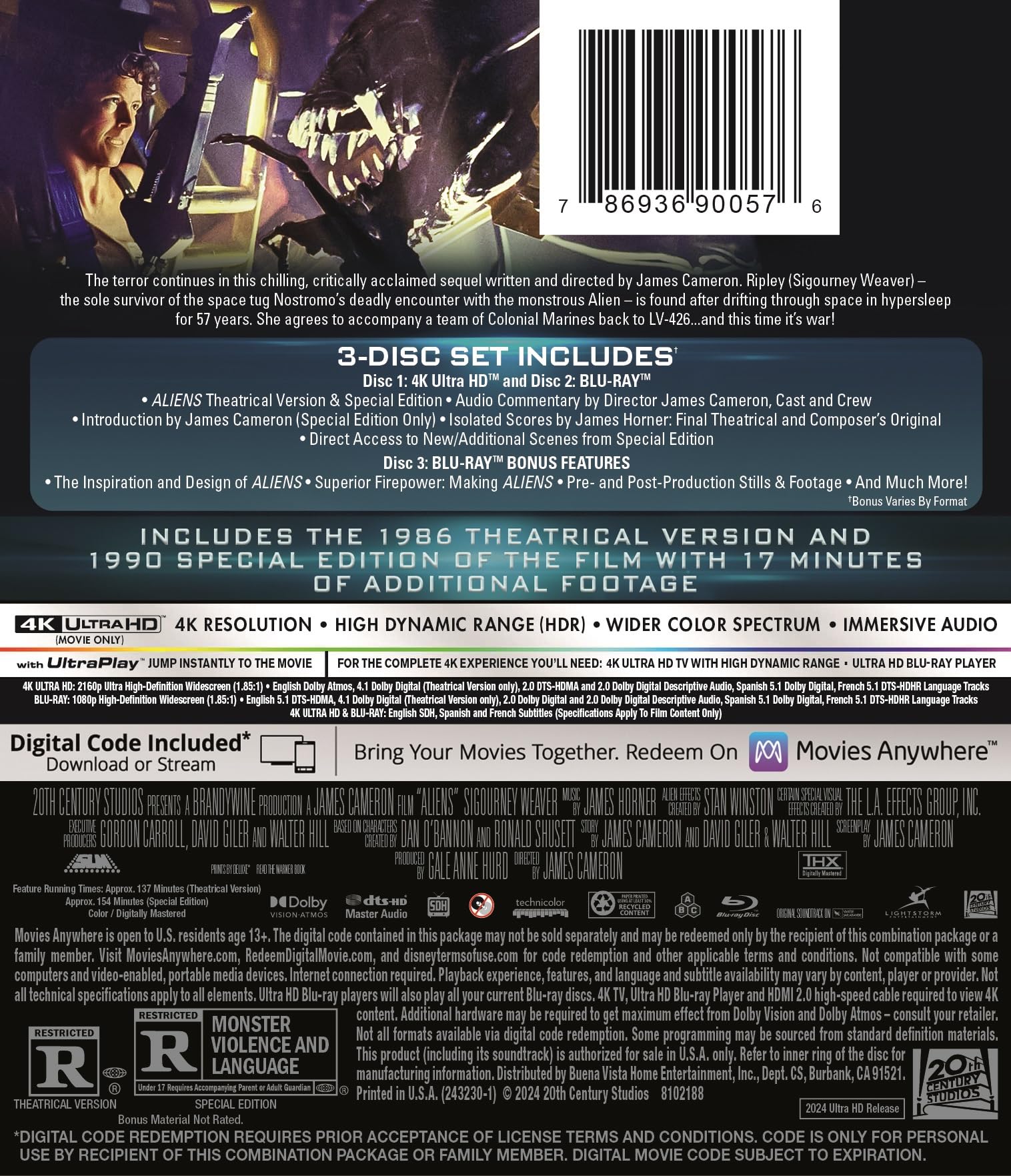Foto 3 pulgar | Aliens En Blu-ray - Venta Internacional.