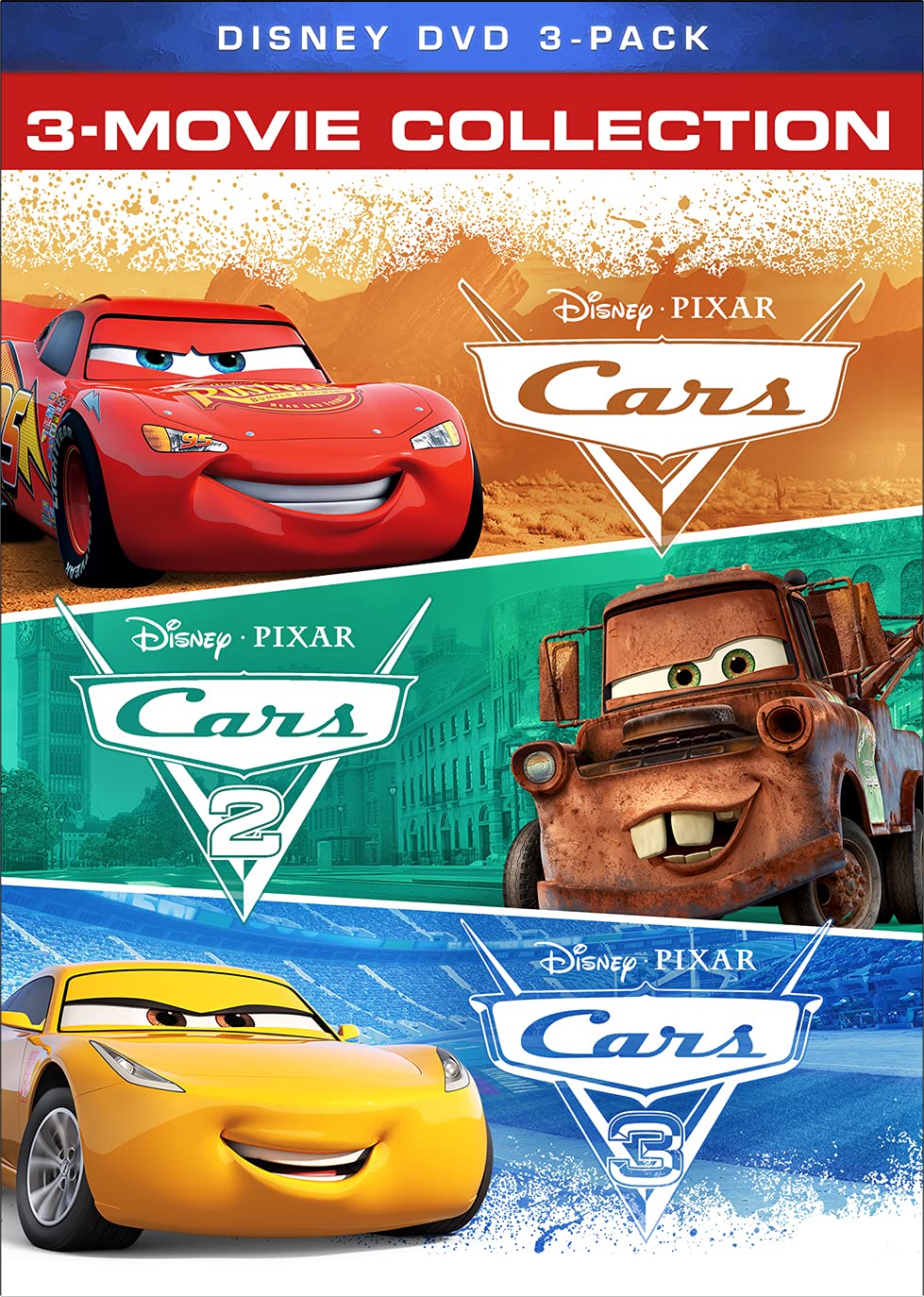 Foto 2 pulgar | Dvd Disney Cars /cars 2/cars 3 - Venta Internacional.