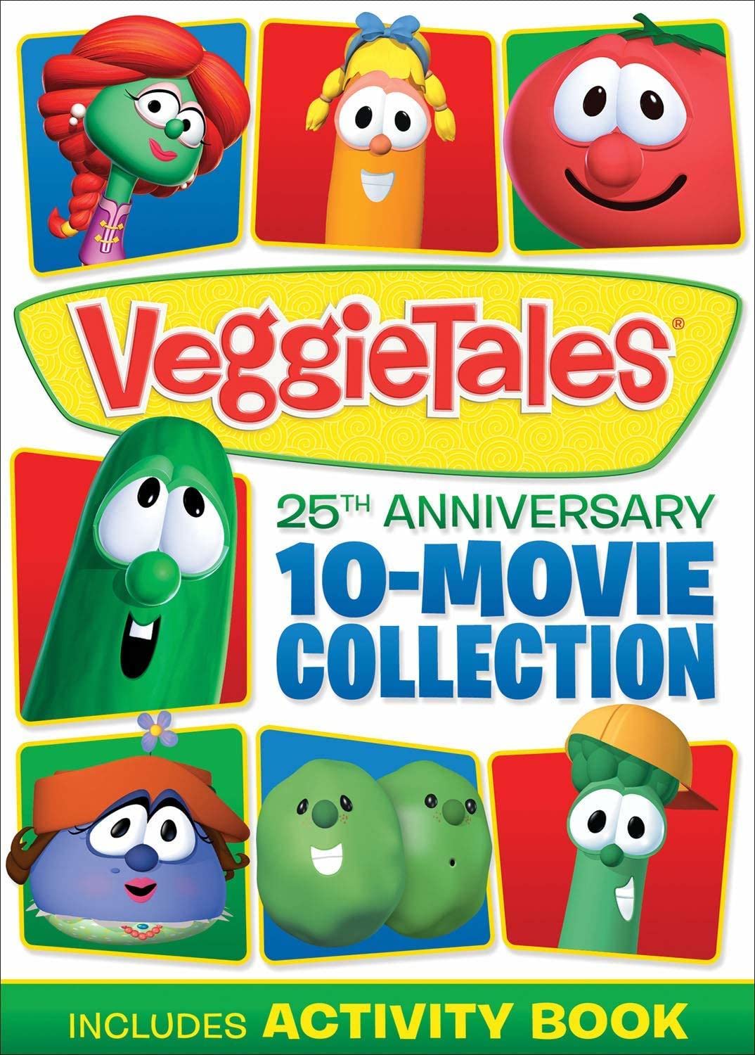 Foto 2 pulgar | Dvd Colección De 10 Películas Del 25 Aniversario De Veggietales - Venta Internacional.