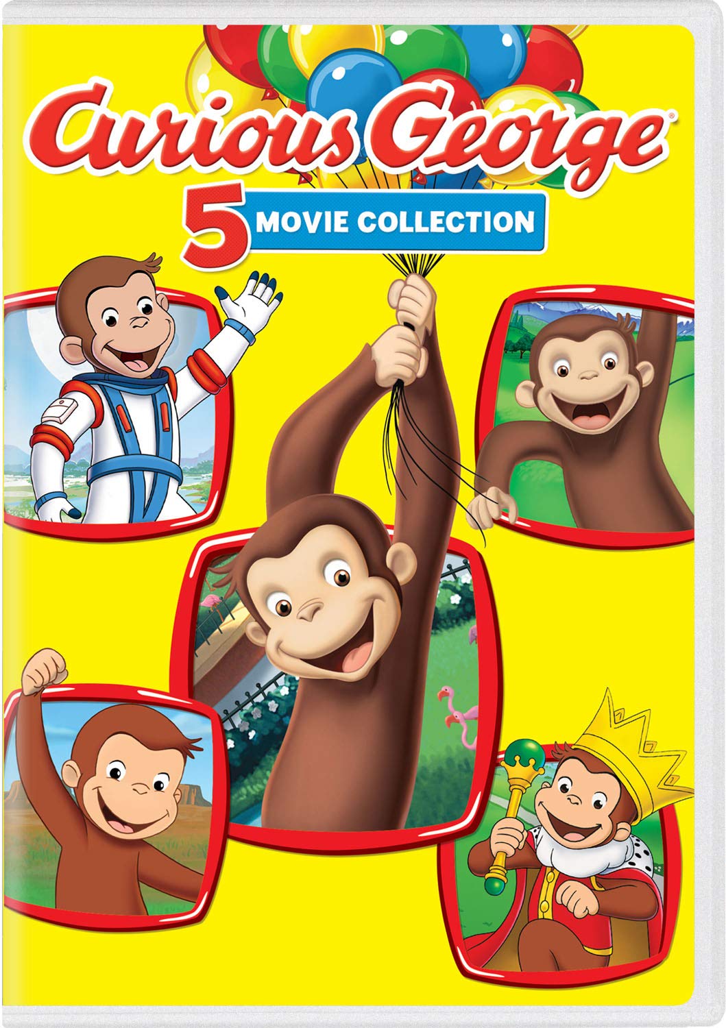Foto 2 pulgar | Dvd Colección De 5 Películas De Curious George - Venta Internacional.
