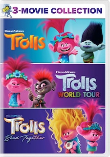 Foto 1 | Colección De 3 Películas En Dvd Trolls - Venta Internacional.