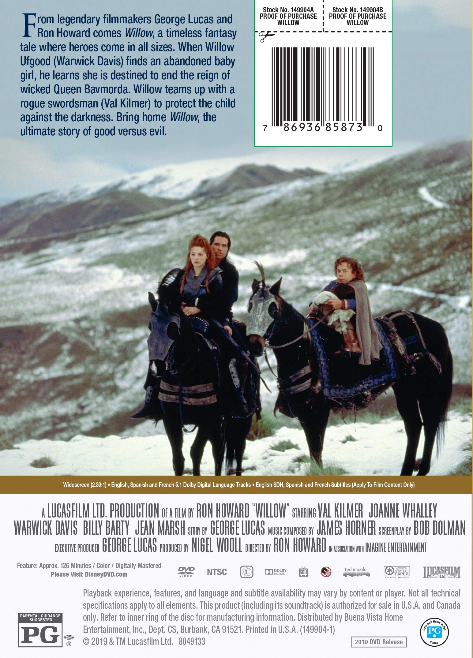 Foto 3 pulgar | Dvd Disney Willow - Venta Internacional.