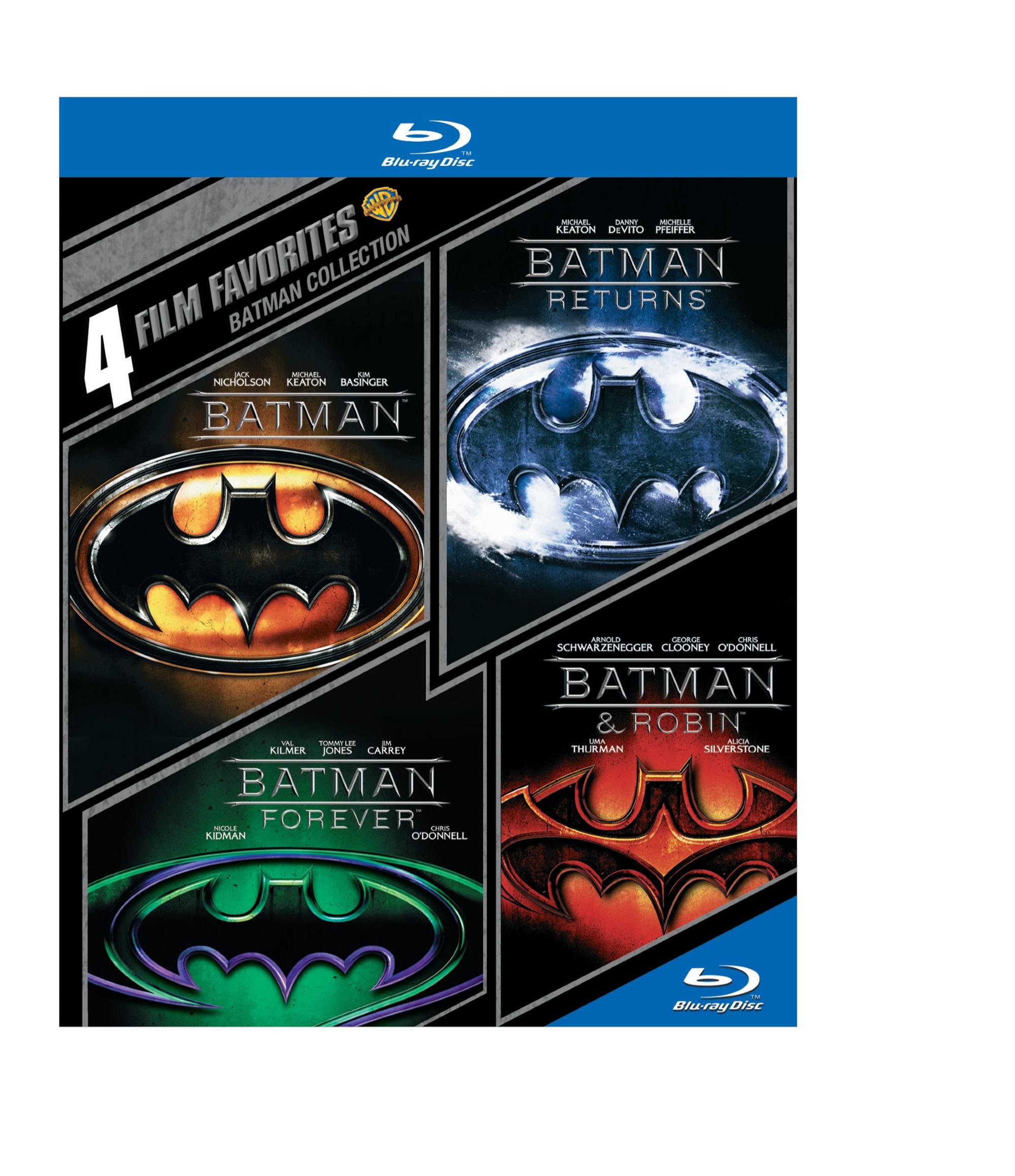 Foto 1 | Películas Favoritas En Blu-ray 4: Batman Collection Warner Bros - Venta Internacional.