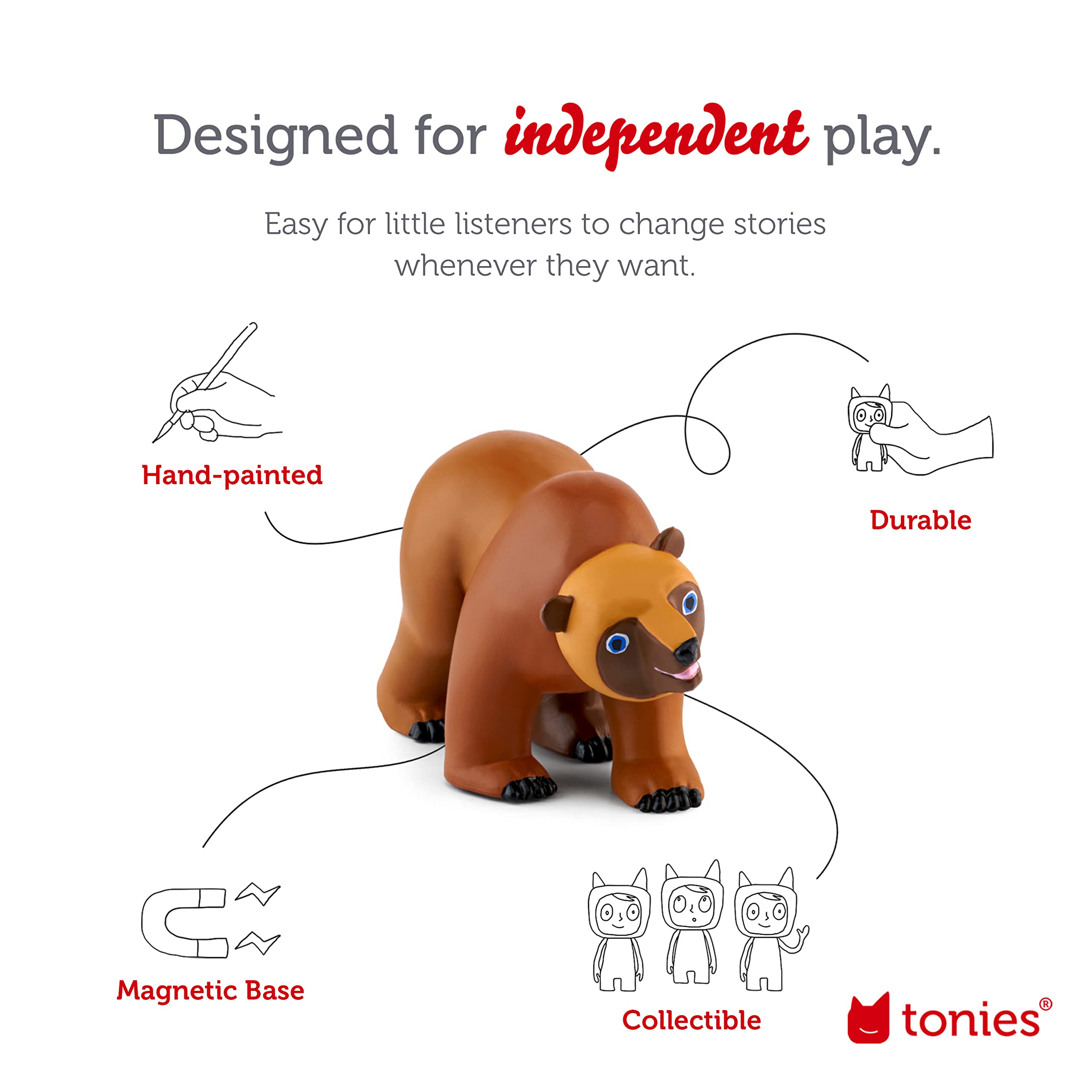 Foto 3 | El Personaje De Reproducción De Audio Tonies Brown Bear And Friends - Venta Internacional.