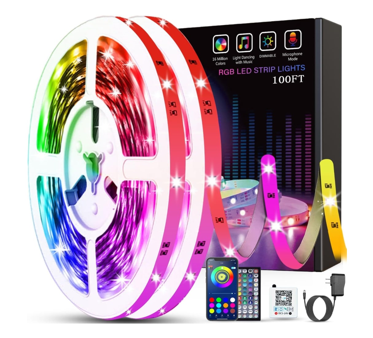 Tira de Luces Led Multicolor $1,520