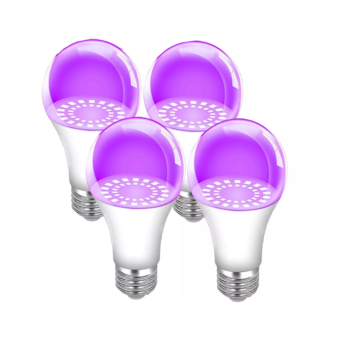 Foto 2 pulgar | Foco Luz Negra Led Uv Fluorescente Para Fiesta 9w 4 Piezas Eo Safe Imports Esi-17724 Púrpura