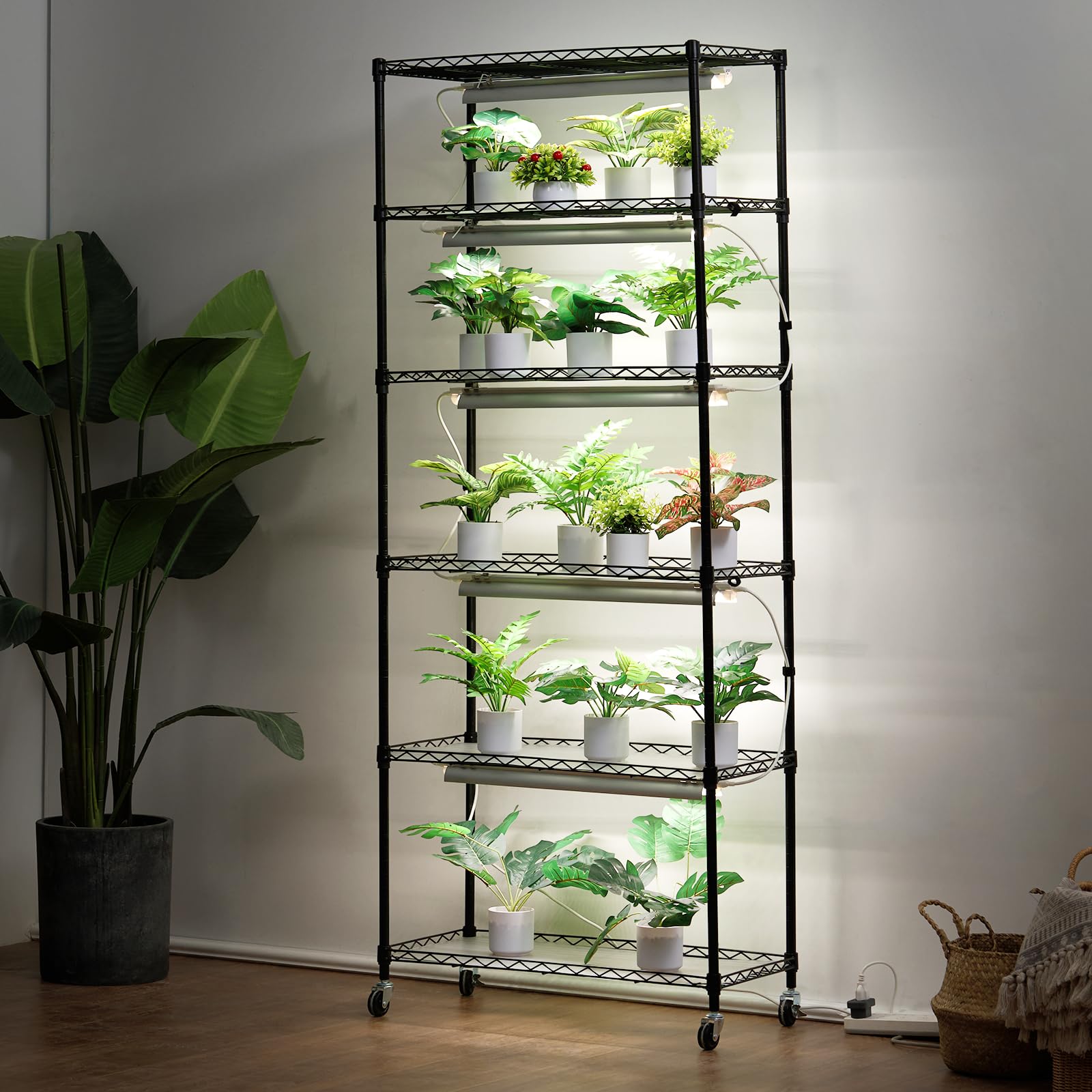 Foto 2 pulgar | Soporte Para Plantas Con Lámpara De Cultivo Vevor, 6 Niveles, 192 W 5000 K, 29,5 X 13,8 X 70,9 Cm - Venta Internacional