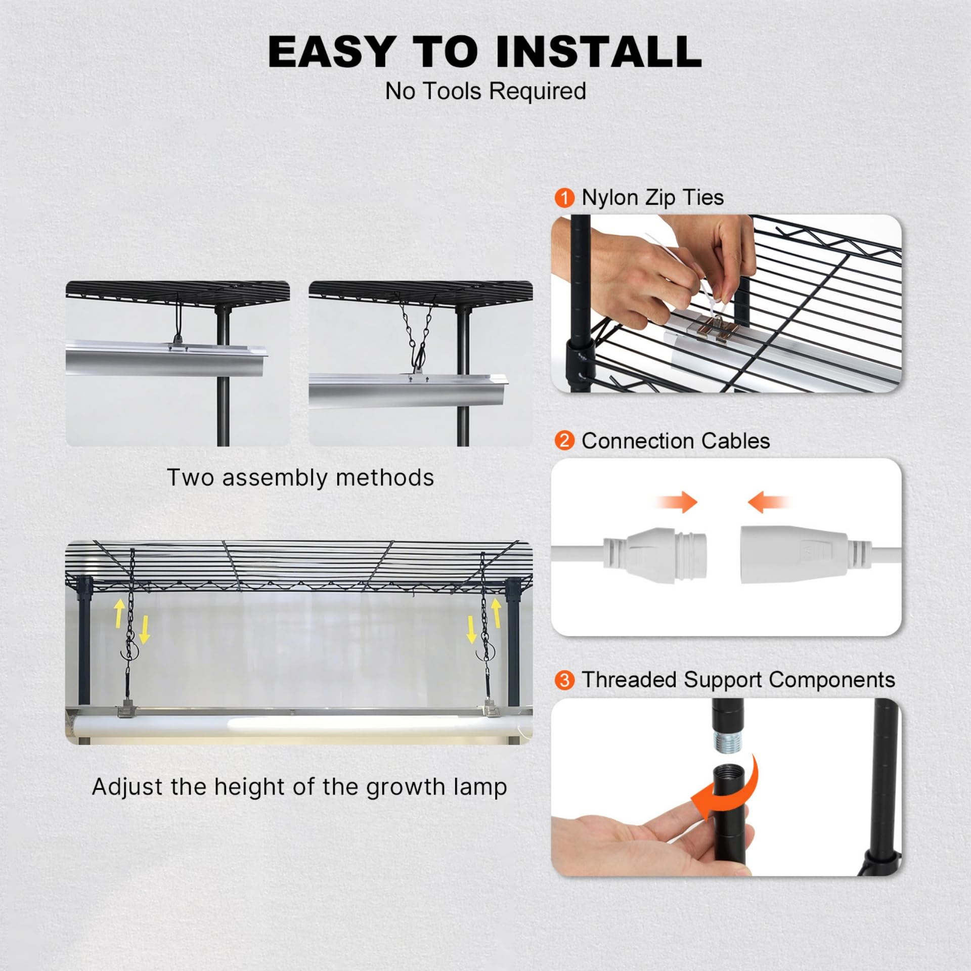 Foto 6 pulgar | Soporte Para Plantas Con Luz De Cultivo Vevor, 6 Niveles, 150 W, Espectro Completo - Venta Internacional.