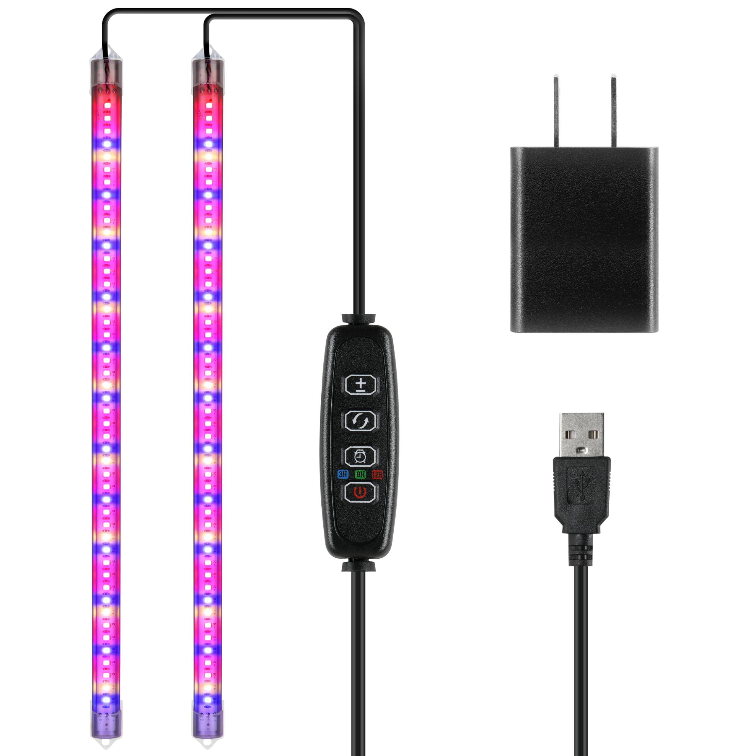 Luz Led Para Cultivo De Plantas Ipower, 20 W, Espectro Completo, 2 Tubos, 48 Led - Venta Internacional.