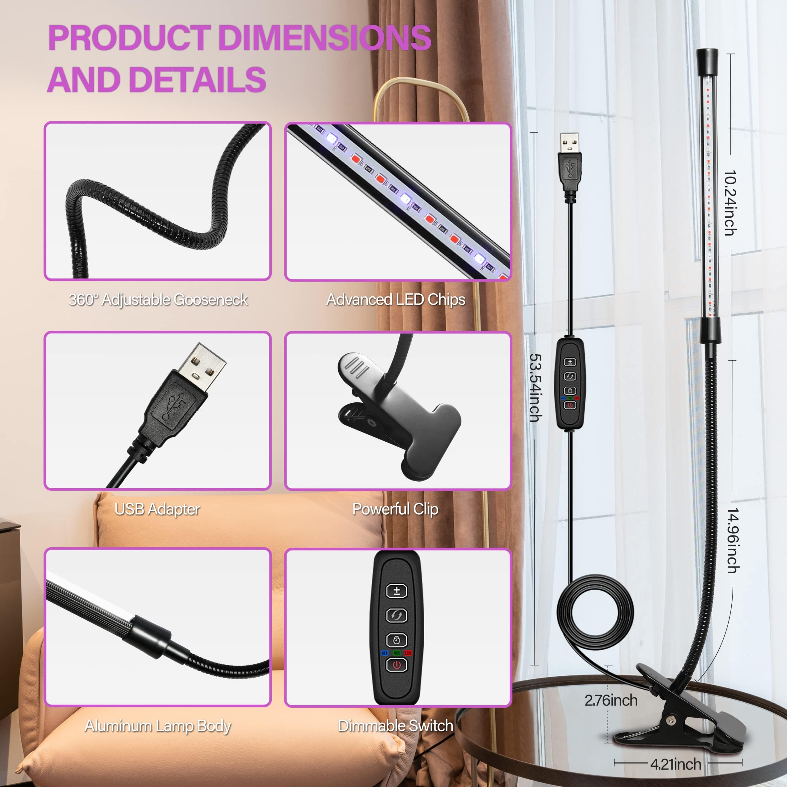 Foto 4 pulgar | Luz Led De Cultivo Ipower De Espectro Completo Para Plantas De Interior - Venta Internacional.