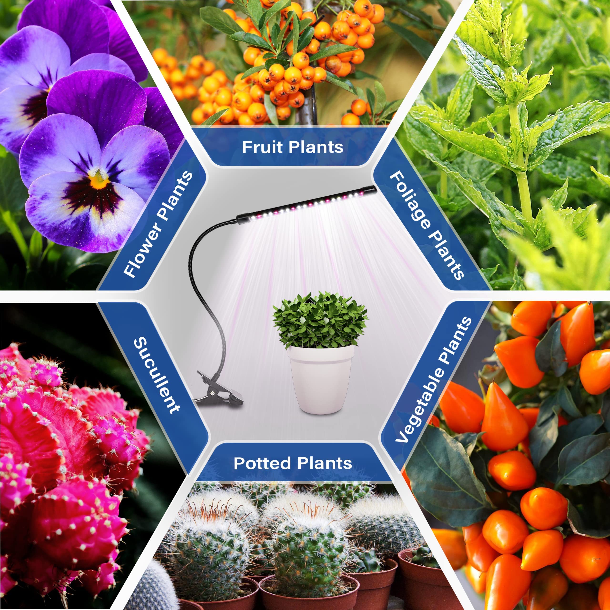 Foto 8 pulgar | Luz Led De Cultivo Ipower 21 De Espectro Completo Para Plantas De Interior, Paquete De 2 - Venta Internacional.
